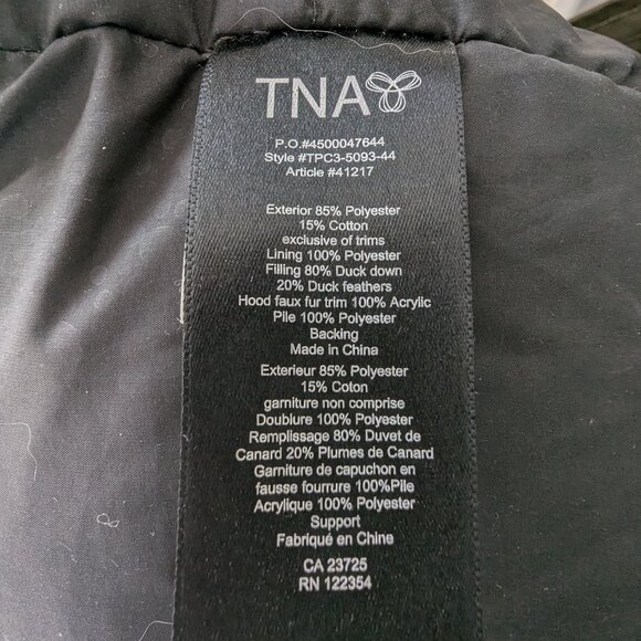 TNA Olive Green Bancroft Parka - Picture 4 of 5